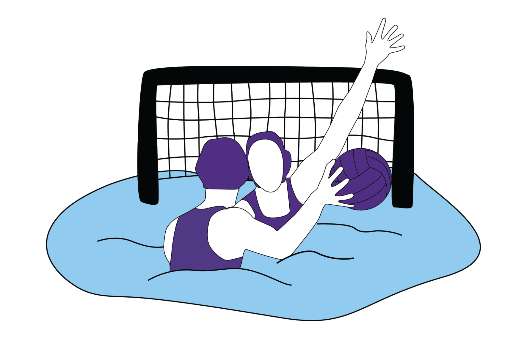 charlie water polo graphic